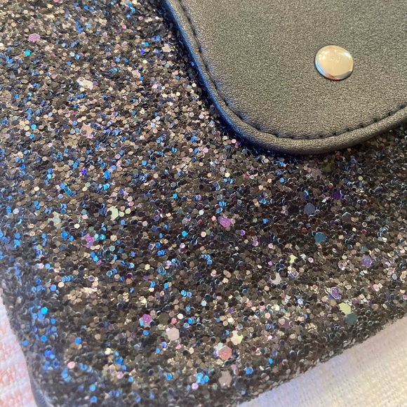 Wild Fable Black Glitter Crossbody Mini Purse - Picture 4 of 8
